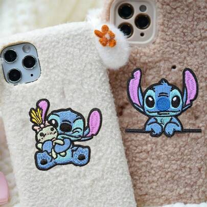 2pcs Disney Stitch Embroidered Patches, Stitch Embroidery Stickers, Cute Cartoon Stitch Decals, Clothing Appliques, Fabric Stickers, DIY Sewing Accessories, Iron-On/Sew-On, Suitable For Backpacks, Clothes, Shoes, Hats, Curtains, Phone Cases, DIY Handcraft, Cartoon Embroidery Decorations