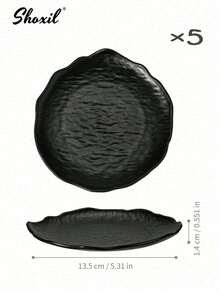 shoxil 1/5pcs Plastic Trays, Irregular Plates, Cake Plates, Dessert Plates, Creative Western Dishes, Sushi Plates, For Home, Restaurant, Dining, Party - Tray - View 10