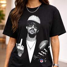 Bunny Football Bad Benito Shirt Bunny Bowl 2026 Halftime Show Puerto Rico SuperBowl TShirt Retro Concert Graphic Top Gi - 黑色 - 查看 1