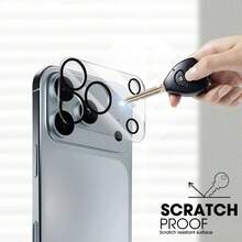 3Pcs Compatible With IPhone 11/12/13/14/15/16/16 Plus/16 Pro/16 Max/17/17 Air/17 Pro/17 Max Lens Protection Film Set Of 3 Pieces, High-Definition, Scratch Resistant - Multicolor - View 5