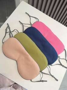 1 pieza/2 piezas Antifaz para dormir opaco de doble cara, con correa elástica ajustable, diseño transpirable cálido/frío, alivio de la fatiga, antifaz suave y cómodo para hombres y mujeres, set de regalo - Multicolor - Ver 3