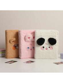 A5 Loose-Leaf Photo Album, Cute Plush Card Holder, Korean Idol Photo Card Collection Album, Student School Photo Album Notebook, Card Collection Loose-Leaf Binder - Multicolor - View 8