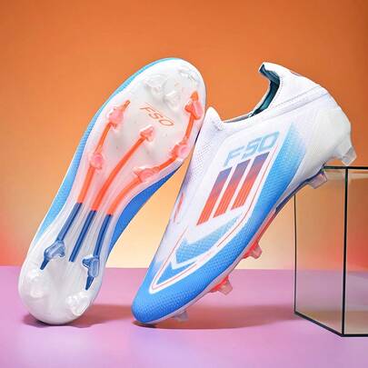 Professional Football Shoes For Men, Women, Youth & Students, Match & Training, TPU Studs, Seamless & Lace-Free, Adult Soccer Sports Shoes