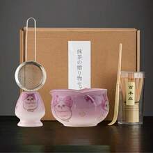 1pc/5pcs Flower Bud Gradient Cat Matcha Tea Set, Includes Matcha Bowl, Matcha Whisk, Matcha Cup, Stirrer, Tea Spoon, Tea Bowl Set, Matcha Preparation Tools, Dessert & Beverage Making Tools, Japanese Gift Box, Matsukane Matcha Stirring Set, Gift For Matcha Lovers - Multicolor - View 7