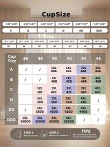 Plus Size Women's Jelly Strap Soft Support Bra, Wireless Lift & Gather Padded Bra - Brown - View 7