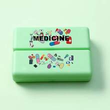 7-Grid Magnetic Pill Box With Creative Capsule Pattern, Large Capacity Weekly Pill Organizer, Portable For Travel & Elderly, Ideal Gift For Holiday/Birthday - Multicolor - View 6