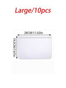 5pcs/10pcs/20pcs EVA Food Preservation Bags, Refrigerator Food Storage Bags, Fruit & Vegetable Airtight Seal Bags, Reusable, Candy Bags, Kitchen Supplies, Spice Bags, Lunch Bags