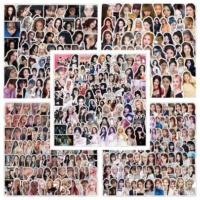 80张Aespa贴纸，Kpop粉丝周边商品，可贴在笔记本电脑、手机、行李箱、杯子、笔记本等物品上。适合作为粉丝周边、装饰品和送给朋友的小礼物。
