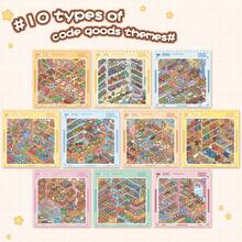 26张迷你场景贴纸套装，包含10个场景和16张材质贴纸，适用于DIY剪贴簿和手账贴纸 - 彩色 - 查看 3