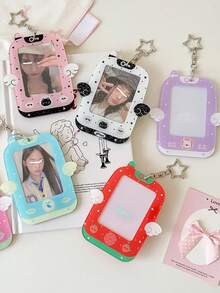1 PC Girl Cartoon Wings Mobile Pendant 3-Inch Star Chasing Hollow Small Card Display Card Set Gooka Hard Card Set - Multicolor - View 7