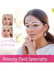 5pcs Eyebrow Shaping Kit - Adjustable Wearable Eyebrow Stencil With Eyebrow Pencil, Suitable For Eyebrow Shaping And Makeup Beginners, Plastic Eyebrow Template Helps You Easily Create Perfect Eyebrows - Multicolor - View 5