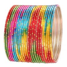 Bollywood Pretty Fashion Golden Dots Gorgeous Vintage Textured Color Attractive Designer Jewelry Bangle Bracelets For Women. - Nhiều màu - Xem 1