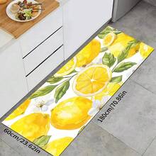 1pc Lemon Pattern Diatomaceous Earth Absorbent Drying Mat, Kitchen Countertop Drain Mat, Coffee Machine Mat, Pour Over Coffee Pot Mat, Bowl Dish Cup Drying Mat, Non-Slip Backing Heat-Resistant Kitchen Mat, Dining Table Mat, Breakfast Mat, Washing Machine Mat, Home Kitchen Dining Table Coffee Shop Bar Decor Mat, Holiday Party Housewarming Gift - Multicolor - View 20