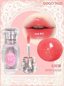 GOGO TALES GOGOTALES 甜美芭蕾透明唇彩，滋润持久，不易晕染，清新柔和的裸色调，如玻璃般光滑的质地，适合学生和约会使用。 - G03# ROSE GAUZE - 查看 3