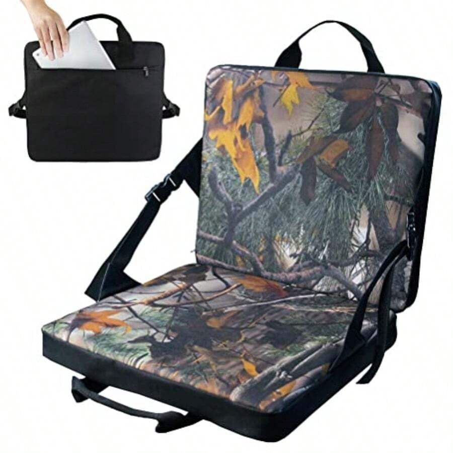 TYTOGE Silla de Suelo Acolcada para Acampar con Reldo ento de Pesca Pble Portátil para Exteres entos de Esta para as Camuflaje ojas nuevas wve0rot26 - Camuflaje - Ver 1