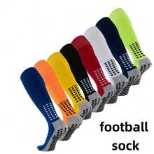 Un conjunto de 15 pares de estos calcetines largos unisex son esenciales para el campo de fútbol, con un diseño de puntos de toalla en la Bottom para mayor comodidad durante los deportes - 15 pares rojos - Ver 2