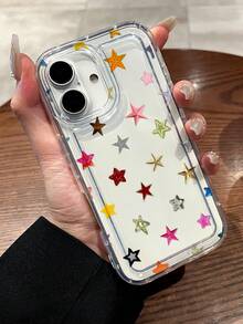 Ốp lưng điện thoại trong suốt họa tiết ngôi sao, tương thích với iPhone 13/11/17/17Pro/16/14/15/15Pro/15 Plus/15 Pro Max/7 Plus/8 Plus/X/Xs Max/Xr/11 Pro/12 Pro/13 Pro/14 Pro/12 Mini/13 Mini/11 Pro Max/12 Pro Max/13 Pro Max/14 Pro Max/14 Plus/17 Pro Max/17 Air/6/6s Plus/7/8/16 Pro/16 Plus/16 Pro Max/SE2/17 Pro Max, và Galaxy A54/A14/A12/A13/A15/A32/A33/A24/A52S/S20/S21/S22/S23/S24/S23 Plus/S24 Ultra/S25/A15/A33/A23 - Nhiều màu - Xem 3