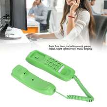 KXT628 Hotel Telephone Wall Desktop Corded Phone With Mute Pause Redial Function Office Home Hotel  Phone Corded Phone - 綠色 - 查看 7