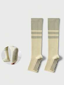 女士瑜伽袜，防滑专业女士普拉提夏季小腿袜，露趾运动袜，跑步健身袜，1双装 - 彩色 - 查看 3