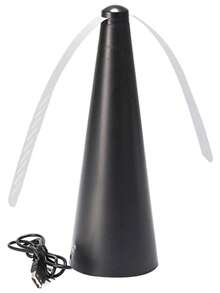 DeTODO Ventilador repelente de moscas y asesino de mosquitos multifuncional para exteriores - Funciona con batería, atrapa bichos de cocina automático - Negro - Ver 4