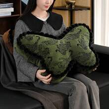 1pc Ancient And Luxurious Butterfly Shaped Embroidered Pillow, 23.62x15.75-Inch Decorative Pillow, Machine Washable, Suitable For Sofa, Living Room, Bedroom, And Office Decoration - 60*50cm - View 5