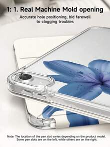 Blue Hawaii Dual-Sided Acrylic Crystal Protective Case Suitable For 11/ 10/ 9/ Air 7th 11-Inch/ Air 5th/Kindle Paperwhite 11th/Kindle Paperwhite 12th Gen 2024, Compatible With Samsung Galaxy Tab A9, 3+Y Anti-Bending, Reinforced Silicone Corners, Auto Wake/Sleep Function, Ideal For Holiday Gifts - 彩色 - 查看 4