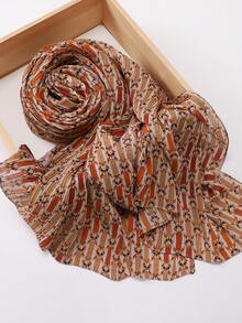 1 chiếc khăn trùm đầu Hồi giáo (Hijab) in kỹ thuật số mới, xếp ly, có họa tiết, thoáng khí, mềm mại, chất liệu modal. - Nhiều màu - Xem 14