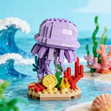 Mô hình sinh vật biển sâu: Cua và Bạch tuộc, Khối xếp hình giảm căng thẳng, Quà tặng sinh nhật, Khối lắp ráp trang trí, Đồ chơi xây dựng từ các hạt nhỏ, Đồ chơi xếp hình, Đồ chơi xếp hình giáo dục. - Nhiều màu - Xem 14