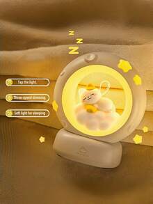 1个可充电床头睡眠灯，3档调光，亮度可调，可爱卧室客厅装饰灯，放松灯 - 彩色 - 查看 6