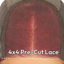 Cherry 99j 刘海 4x4 直发真人发假发，无需胶水即可佩戴，带飘逸刘海，无需胶水即可佩戴，Remy 直发真人发，隐形结 - S99J - 查看 8