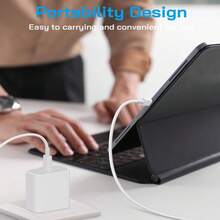 20W 快充套装 [USB-C 墙充 + 100cm USB-C 转 USB-C 数据线] USB-C 充电及数据线，兼容 17、16、15、iPad 等系列 - 美規A型插(110-127V) - 查看 10