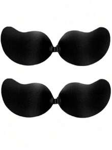 2/1 Pair Invisible Strapless Adhesive Bra: Sexy Silicone Breast Petals, Suitable For Camisole Dresses, Wedding Gowns. Enhances Cleavage And Provides Fuller Bust Appearance. Invisible Mango Cup Bra Inserts - Multicolor - View 22