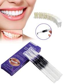 3支装紫色牙齿美白笔 - 美白牙齿、去除牙渍、保护牙釉质、改善外观、干式粘合剂技术 - 精心设计，打造美丽笑容 - 彩色 - 查看 1