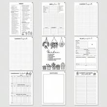 Jurnal de udare și îngrijire a plantelor de interior - Jurnal de planificare a grădinii cu pictograme de plante, ideal pentru organizarea casei și a biroului, organizator de planificare a grădinii cu spirală, consumabile de grădinărit - o marime - Vizualizare 4