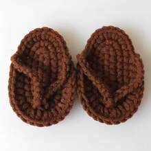 Baby Mini Flip Flops Newborn Photography Props Cute Handmade Crochet Slipper Sandals For Infant Girls/Boys Studio Photos Accessories - Multicolor - View 9