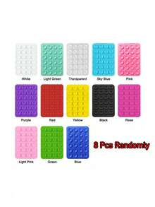 Double-Sided Suction Cup Phone Holder, Silicone Non-Slip Washable Phone Bracket Sticker