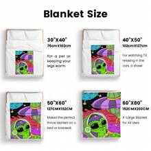 Soft Cartoon Blanket Comfortable Multi Function Plush Throw Cozy Bedding Essentials For Home Sofa Bedroom Gift - 彩色 - 查看 10