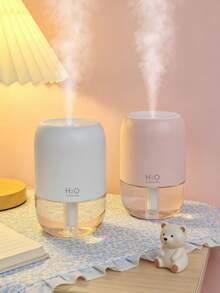 A 180ml Car Humidifier, Equipped With 2 Working Modes, A Colored Night Light, Silent Spray, Car Air Freshener, And A Small Bedroom Aromatherapy Diffuser, Available In Black, White, And Pink, Compatible With Aromatherapy Essential Oils. Ideal For Car Accessories, Home Decoration, Rooms, Offices - Model 988 - View 7