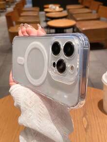 シンプルな黒色のアクリル透明電話ケース、 17 Pro Max/17 Pro/17 Air/17/16 Pro Max/16/16 Pro/16 Plus/11/15/15 Pro/15 Pro Max/12/13/14 Pro Max/XS/XR/11 Pro/11 Pro Max/12 Pro/12 Pro Max/13 Pro/13 Pro Max/7 Plus/14 Pro/14 Pro Max/14 Plus/7 Plus/8 Plus/8/SE2/12 Mini/13 Mini/16Eに対応、耐久性があり黄変防止のハードシェル - 透明 - 完全密閉型マグネット - チェックする 7