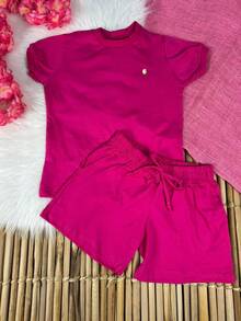 Girls' Outfit Set - New Arrival/Fashion/Party/Outing/Promotion/ - 玫紅色 - 查看 2