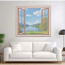 Self-Adhesive White Mosquito Net Curtain, No Drill Window Mesh Screen, Magic Tape Window Curtain, Insect Proof Home Use - White - View 7