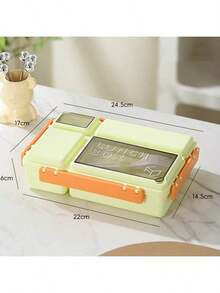 1550ml Adult Bento Lunch Box With Compartments, Sauce Containers And Utensils, Leak-Proof Lunch Box Suitable For Kindergarten, School, Office, Back To School Season - Multicolor - View 9