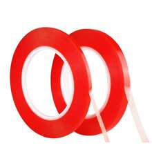 Double Sided Adhesive Tape, Nano Tape [Length 118 Inches, Width 0.19 Inches], Transparent Tape, Washable Adhesive Tape, Nano Seamless Adhesive Tape - Red - View 2