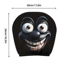 2pcs Car Seat Headrest Cover, Double-Sided Hellcat Pattern, Universal Fit, Fun And Quirky Car Headrest Cover,Beach,Summer,Vacation,Holiday,Travel Essential,Going Out Tops,Household Items - Multicolor - View 6