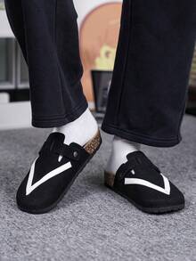 Unisex Slip-On Sandals, Durable Casual Slippers, Comfortable Driving Shoes - Black - View 1