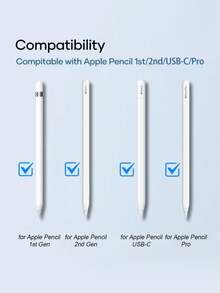 适用于 Apple Pencil 第一代/第二代/Pro 的替换笔尖 - 高灵敏度和精准控制 - 彩色 - 查看 2