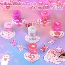 New6 Pack Slimes, Pink Slime Kids, Cloud Slime Kit For Girls Ages 8-12, Toys For Girls And Boys, For Kids Slime Set Party Kit Goodie Bag Stuffers, 4 5 6 7 8 9 10 Year Old Girl Birthday Gift Cute Stuffdecompression Toy CZPP - Lavender - 查看 2