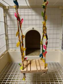 Pure Natural Parrot Toy Swing, Bird Toy To Relieve Boredom And Have Fun, Special Products For Tiger Skin And Peony, Climbing And Biting Cage, Interior Decoration