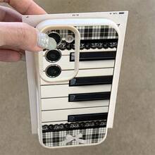 1个TPU蕾丝图案手机壳，兼容三星手机A15/A14/A13/A12/S24/S23/S22/S21/S20/S10/A72/A73/A71/A50/A53/A52/A32/A31/A05S - 白色 - 查看 4