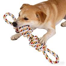 Durable Dog Leash Toy, Indestructible Dog Chew Toy For Aggressive Chewers, Tough Puppy Teething Toy, Boredom Buster & Dental Cleaning Tug Of War Dog Toy, Suitable For Small To Large Dogs - Multicolor - View 4